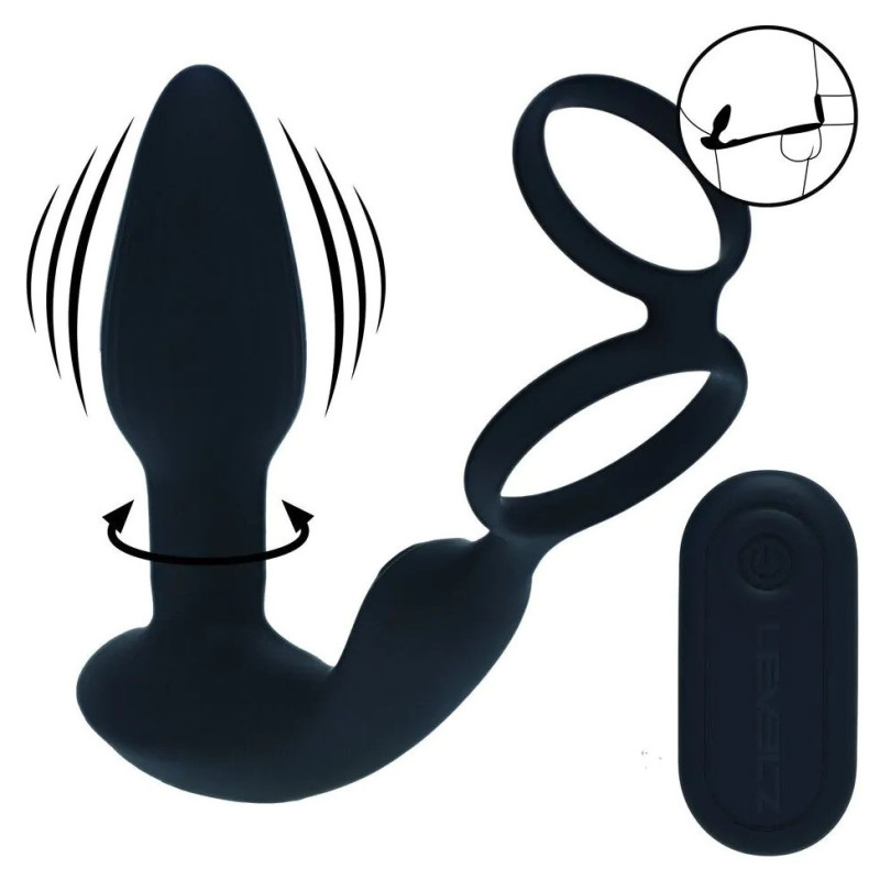 Levelz Ballstretcher Plug Dual Vibe 10.5 x 3.8cm